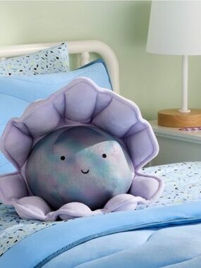 Clam Shell Toy Riley Pillowfort | Toys | Clam With Pearl Weighted Plush Throw Pillow ...